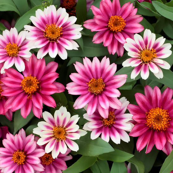 Elegans Cherry Dual Red Zinnia Seeds