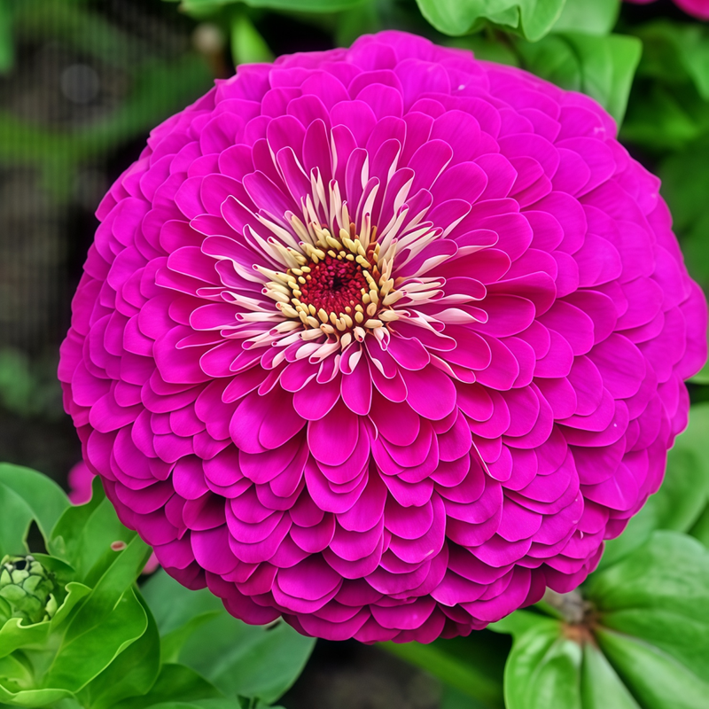 Elegans Purplish Red Zinnia Seeds